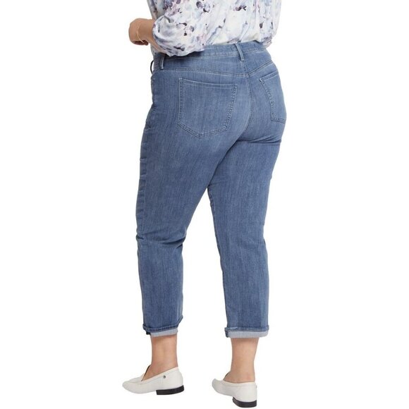 NYDJ Windham Straight Leg High Waist Cropped Jeans - Picture 2 of 7
